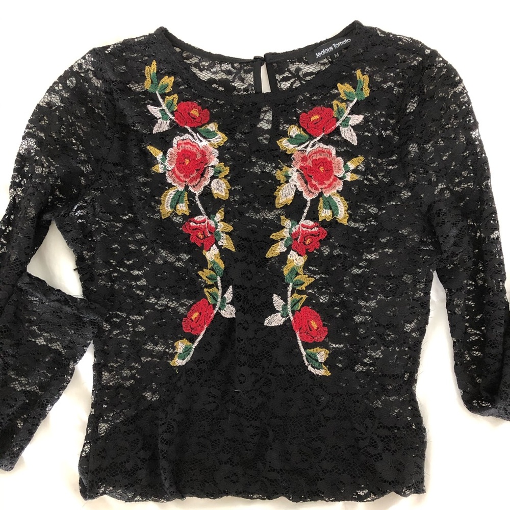 black lace bodysuit